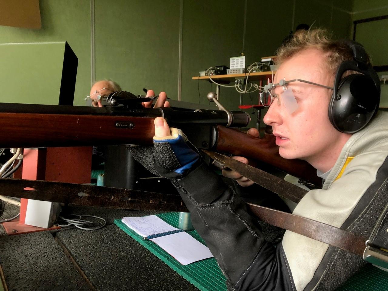 Adi Eichelberger erzielte starke 65 Punkte mit dem Orignal Vetterli 1871 mit offener Visierung.