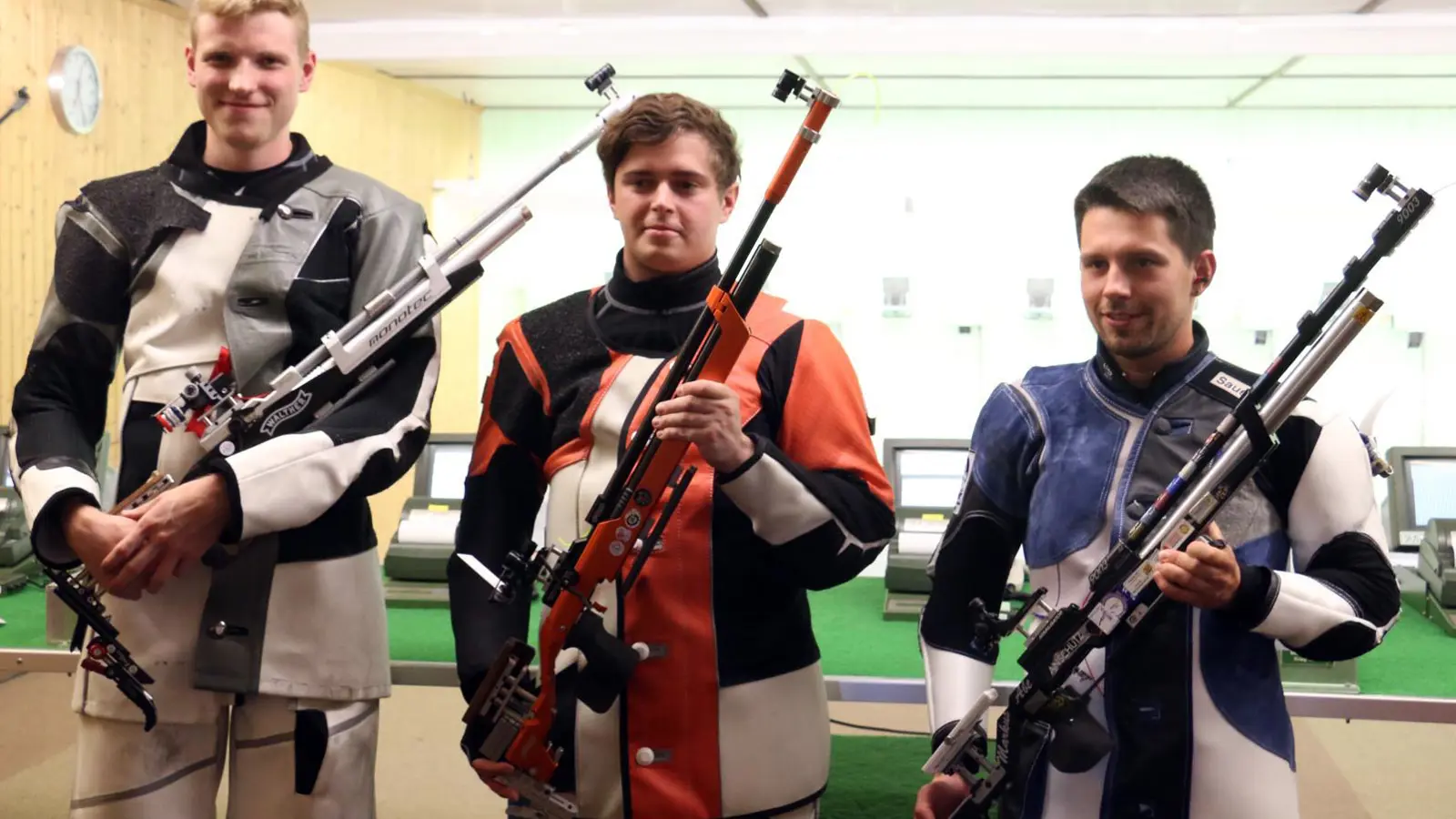 Siegertrio Gewehr 10m Männer