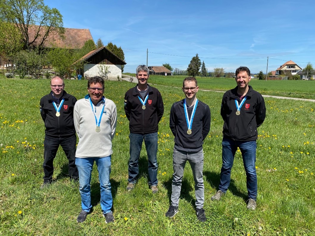 Sieger Feld A (v.l.): Manuel Schmid, Pierre-Alain Dufaux, Heribert Sturny, Gilles Dufaux, Norbert Sturny