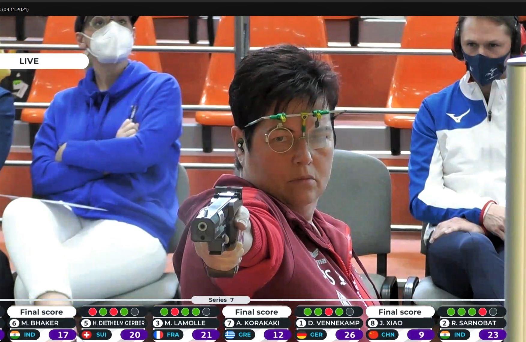 Momentaufnahme aus dem Final Pistole 25m