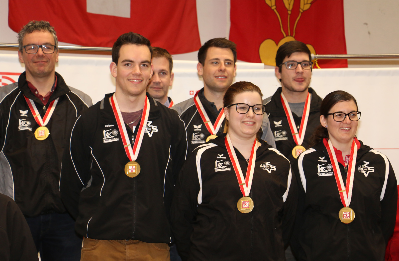 Die siegreichen Schützen und Schützinnen aus der Zentralschweiz.