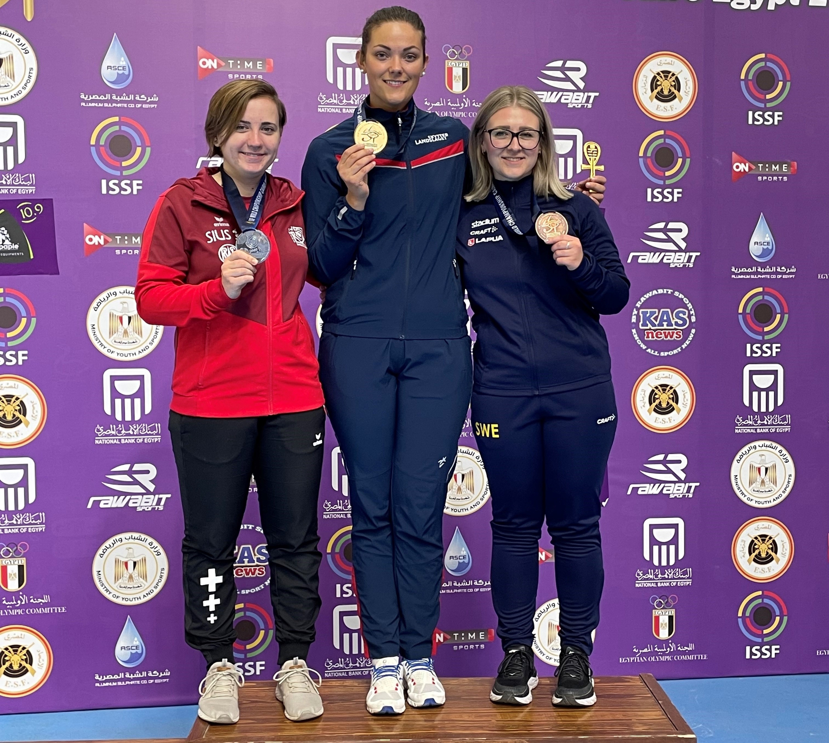 1. Jeanette Hegg Duestad (NOR); 2. Sarina Hitz (SUI); 3. Elin Ahlin (SWE)
