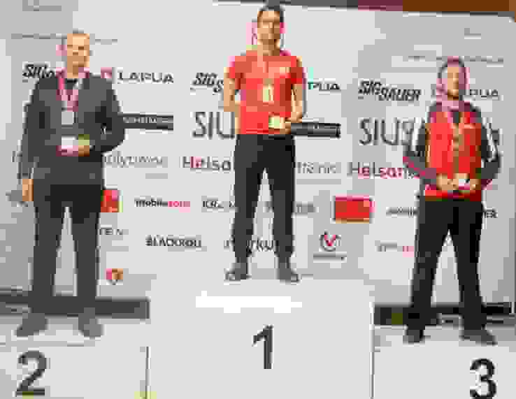 Pistole 50m Podest Cédric Grisoni siegt vor Dieter Grossen und Markus von Flüe