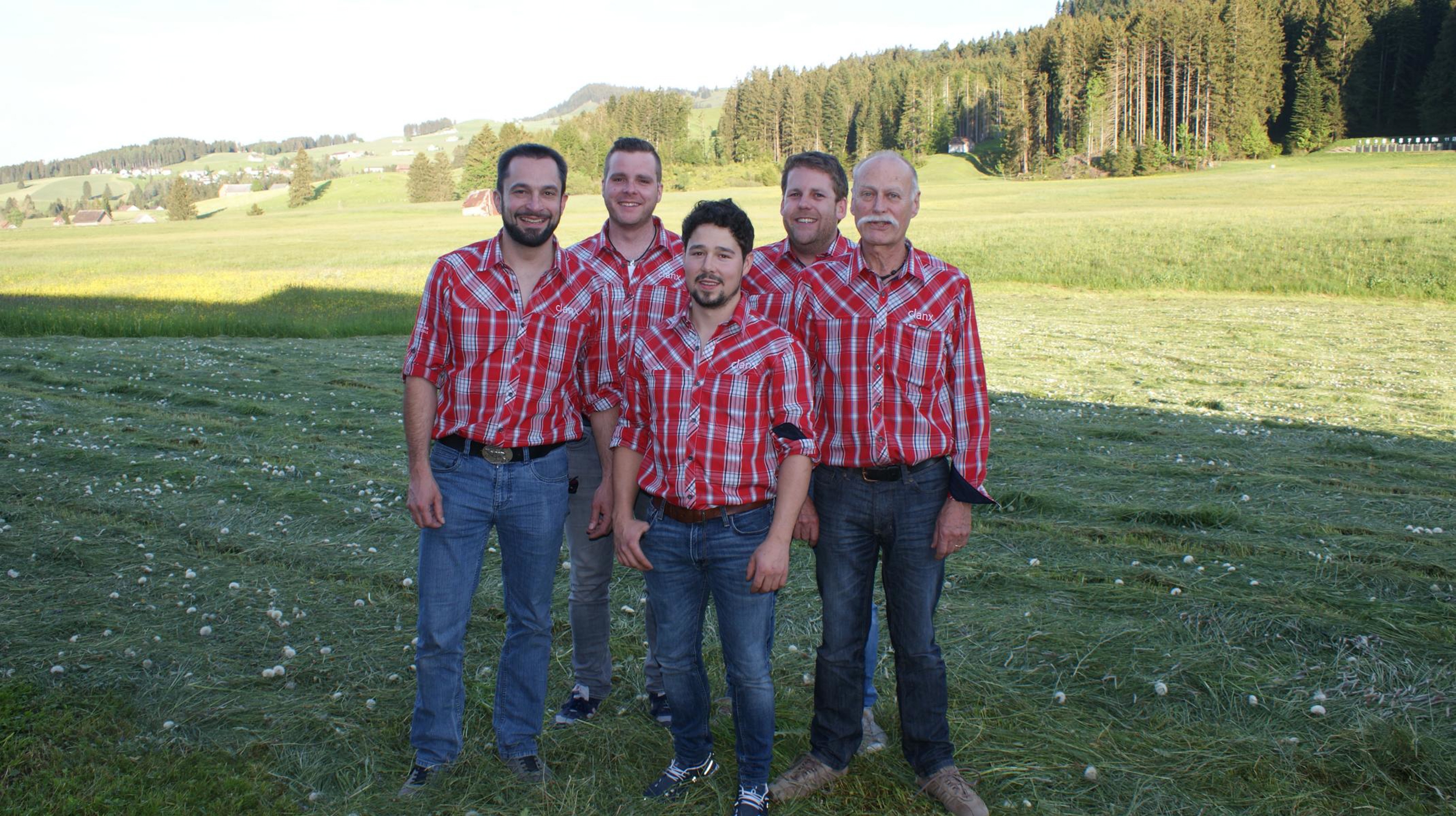 Sieger Feld A (v.l.): v.l. Schmid Hansmartin, Inauen Manuel, Streule Martin, Broger Patrik, Speck Emil