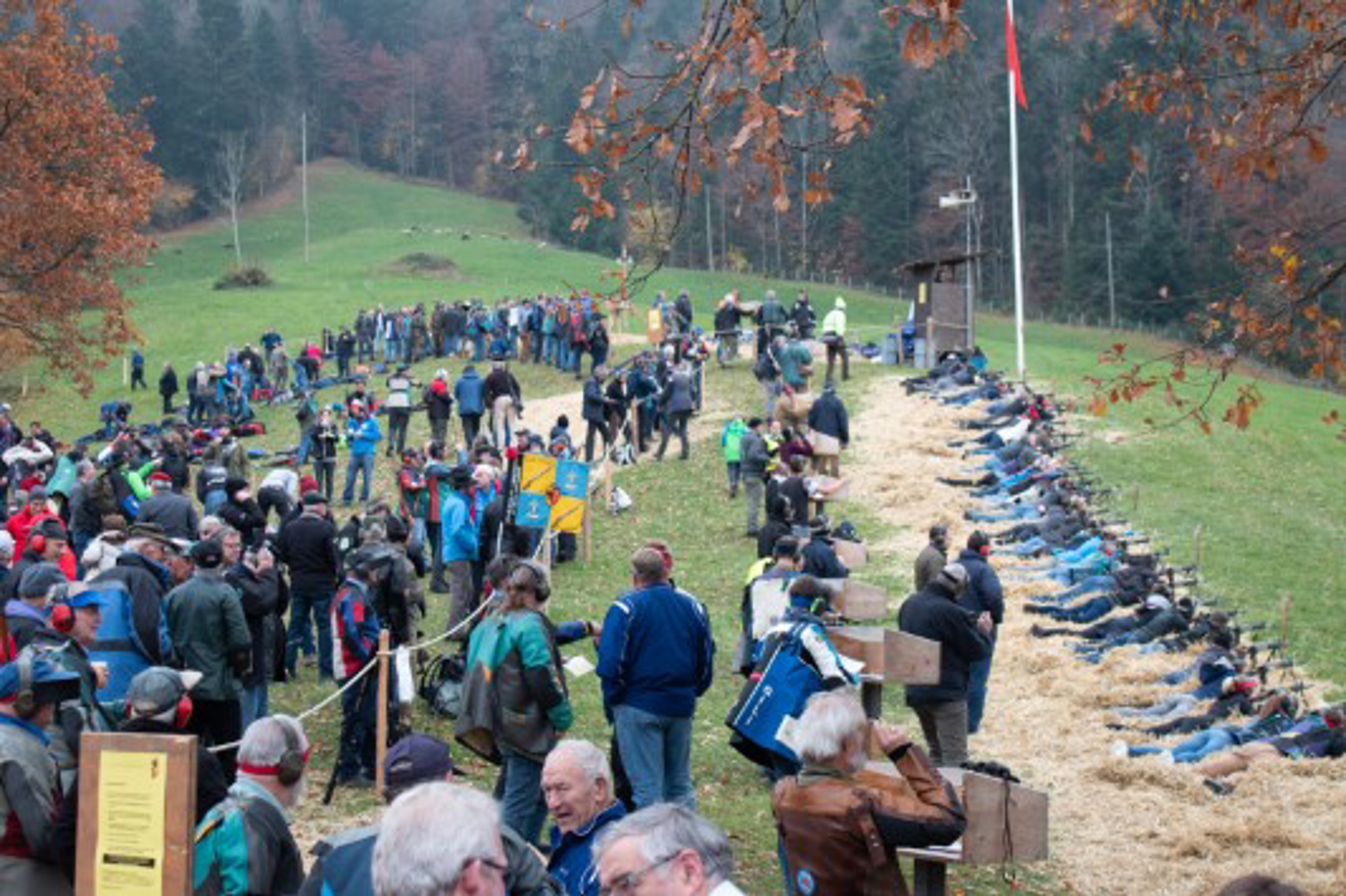 Schiessen am Morgarten: Nichts für Komfortmenschen.