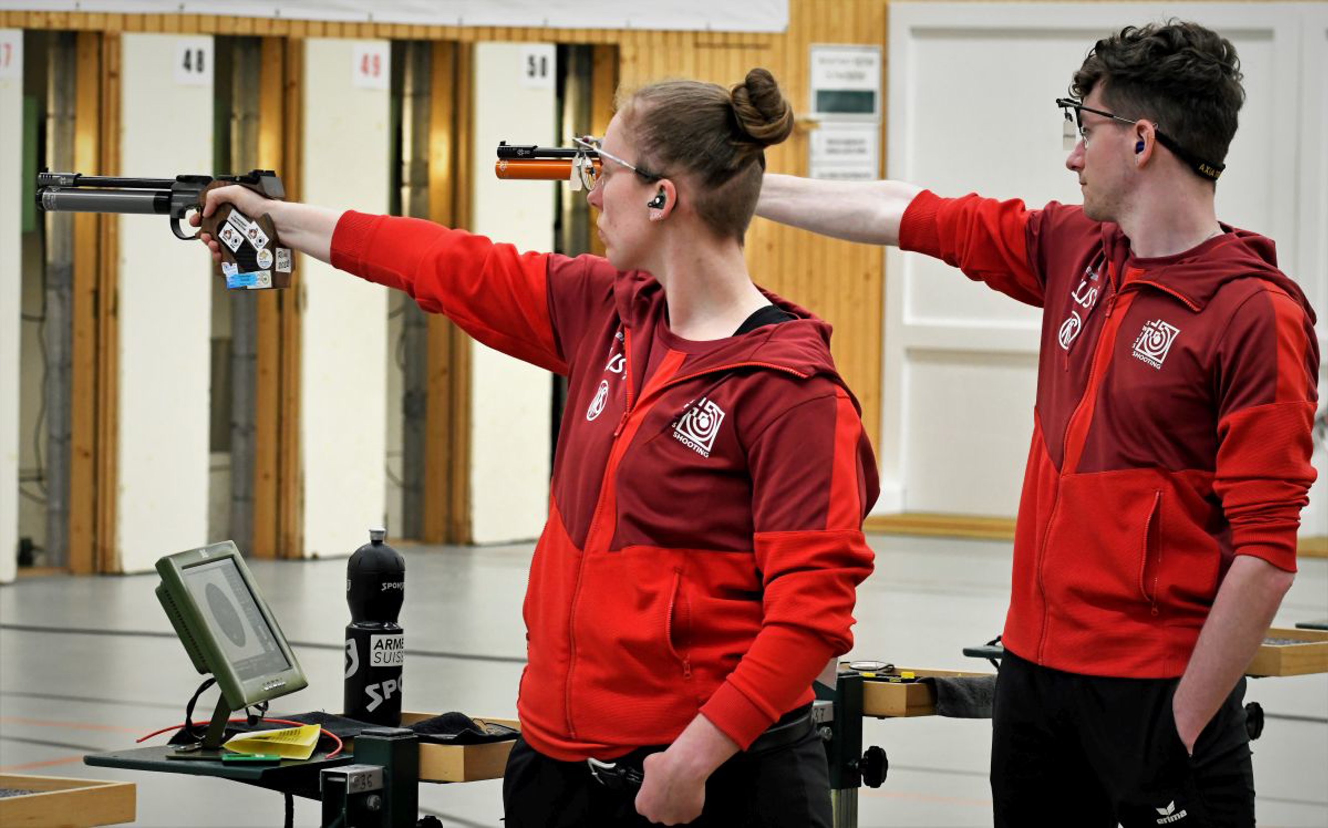 Jessica Waeber und Jannis Bader kämpften hart. Bild: Jürgen Heise