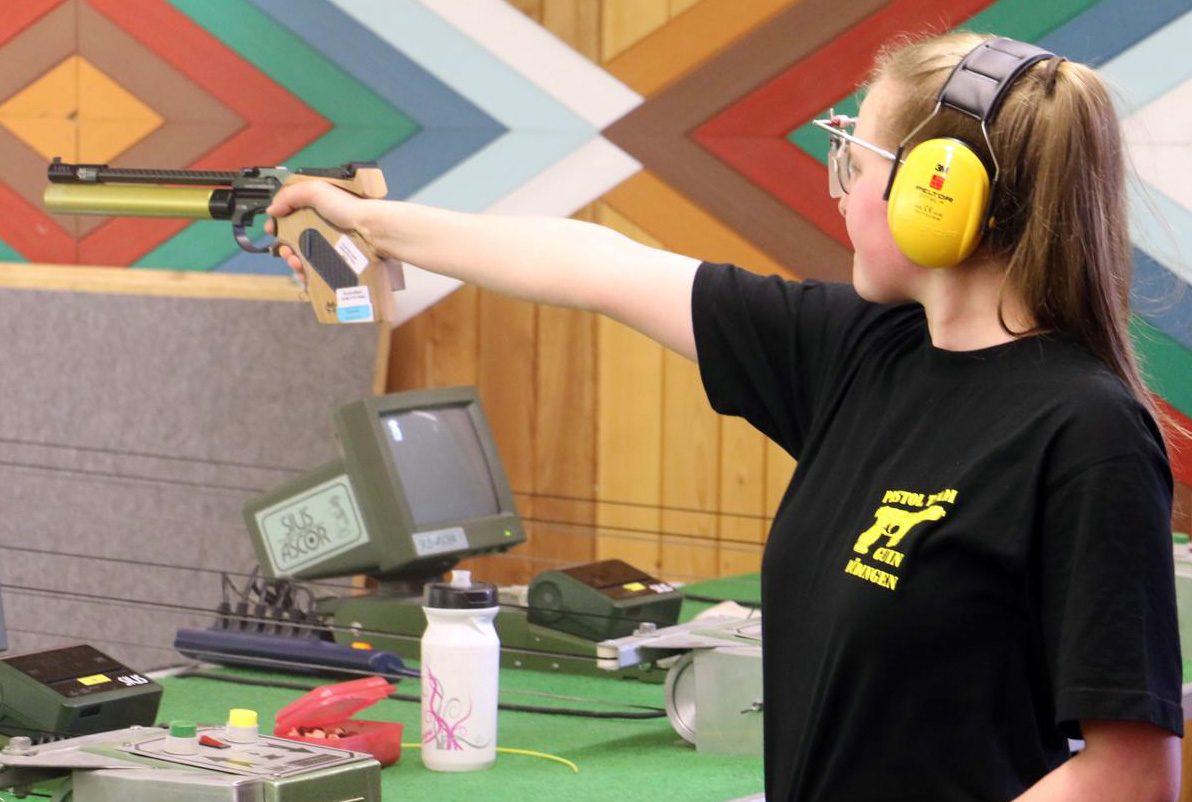 U21-Siegerin Lauriane Ambrosini im Wettkampfeinsatz