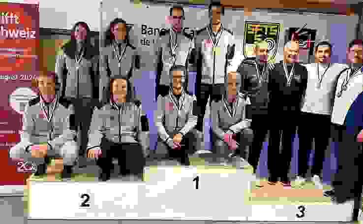 K1024 Sieger GM Luftgewehr, Vlnr Tafers II, Tafers I, Fribourg Ville I