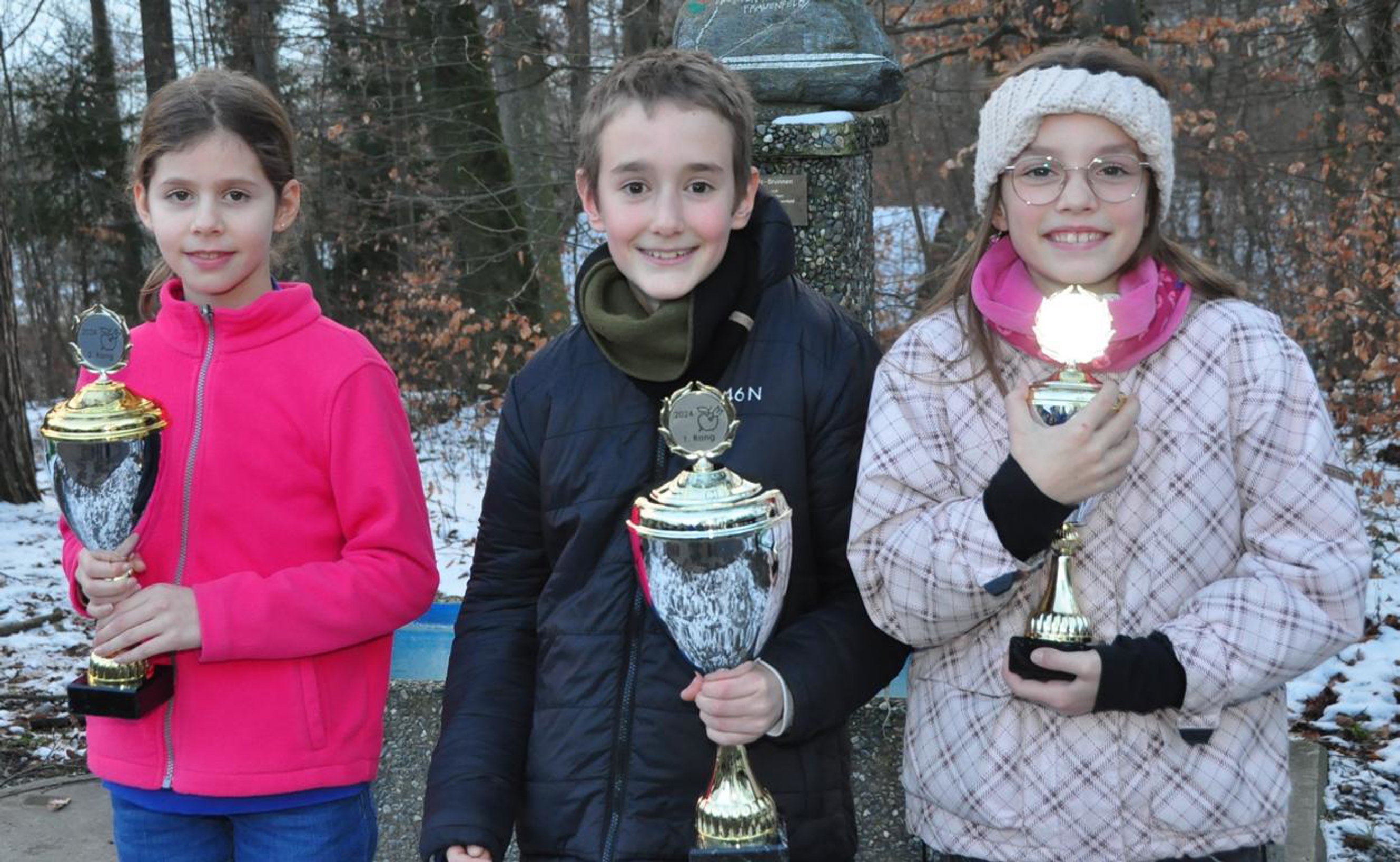  Luftgewehr (v.l.): Leana Odermatt, Nian Wirth und Livia Amrhein. 