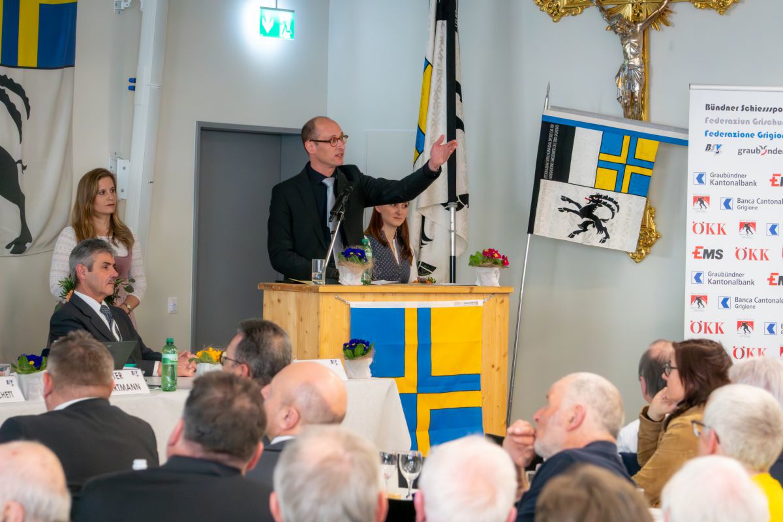 Nationalrat und OK-Präsident Martin Candinas blickt zuversichtlich auf das bevorstehende Eidgenössische Schützenfest.