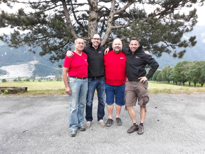 Glarner Meister 2019 Netstal SV 1: v.l.n.r. Jürg Frei, Reto Bär, Andreas Widmer, Röbi Eberle