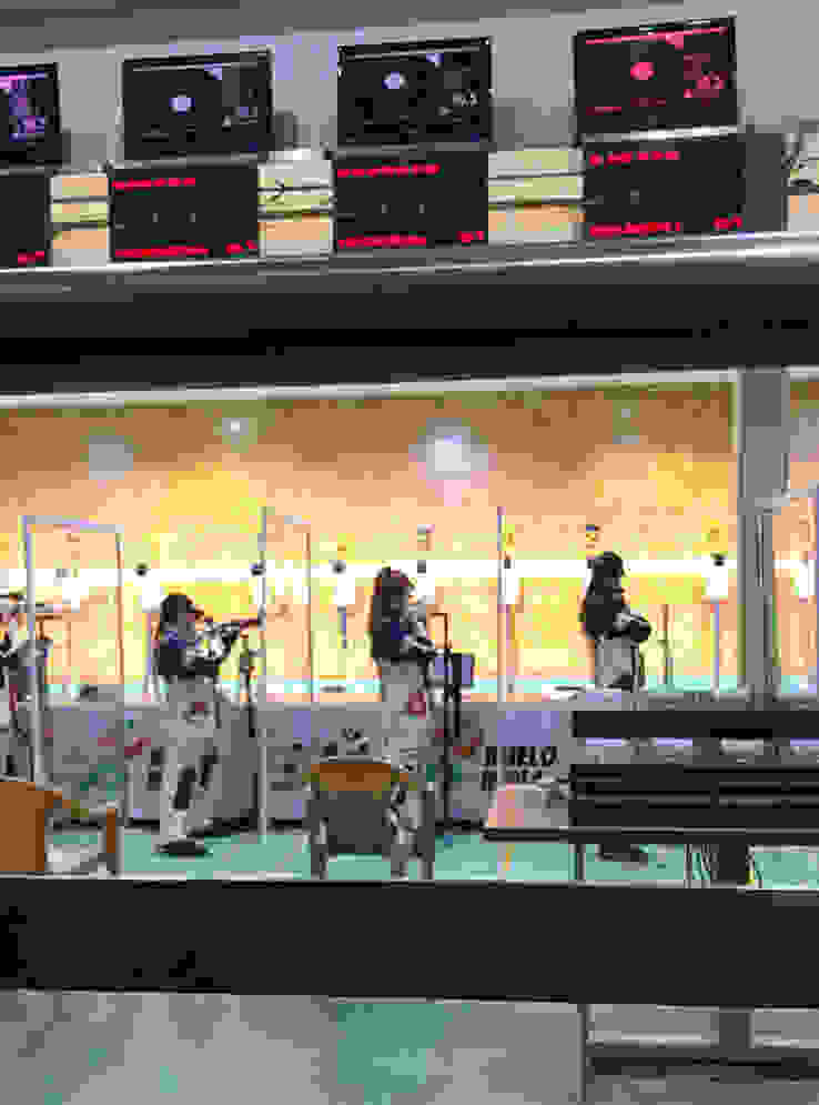 indien1.jpg Nina Christen während dem Wettkampf auf Scheibe Nr. 24.