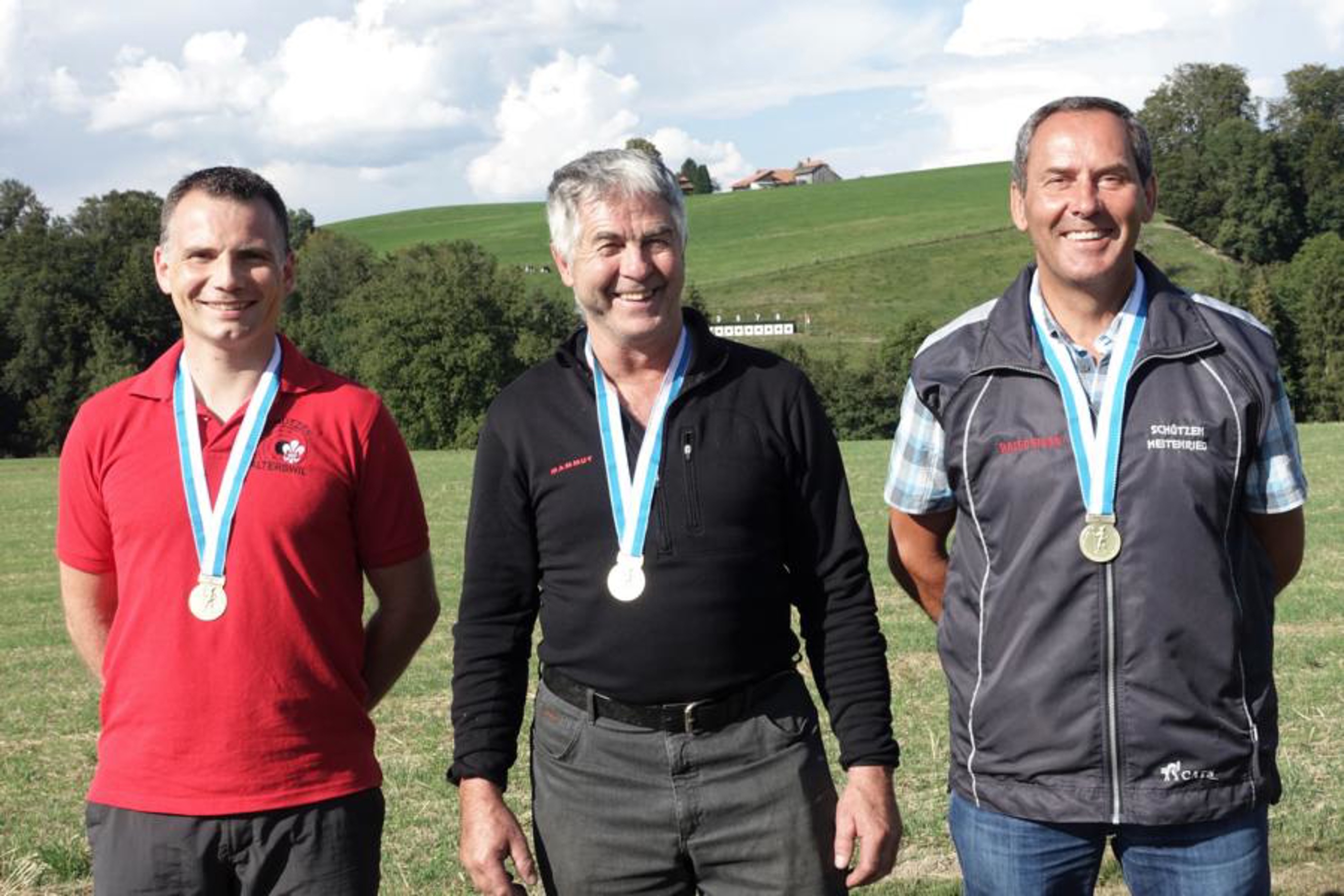 Sieger G300m liegend_2021 (v.l.): Mario Auderset, Heribert Andrey, Gallus Risse