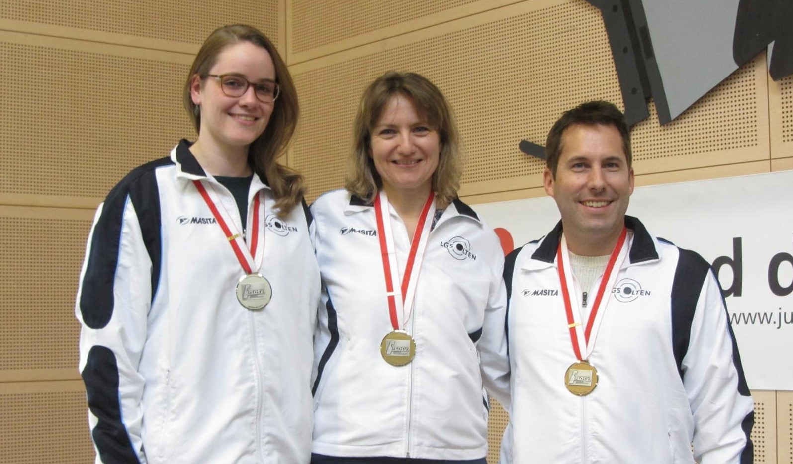 Gewehr Elite: 2. Jeger Sina (Olten); 1. Zähringer Yvonne (Olten); 3. Lüthy Christian (Olten)