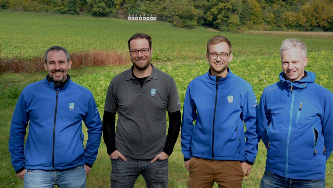 Die Siegermannschaft aus Dörflingen: v.l.n.r.: Martin Schwizer, Christian "Tiger" Risch, Marco Keller und Rico Blanz.