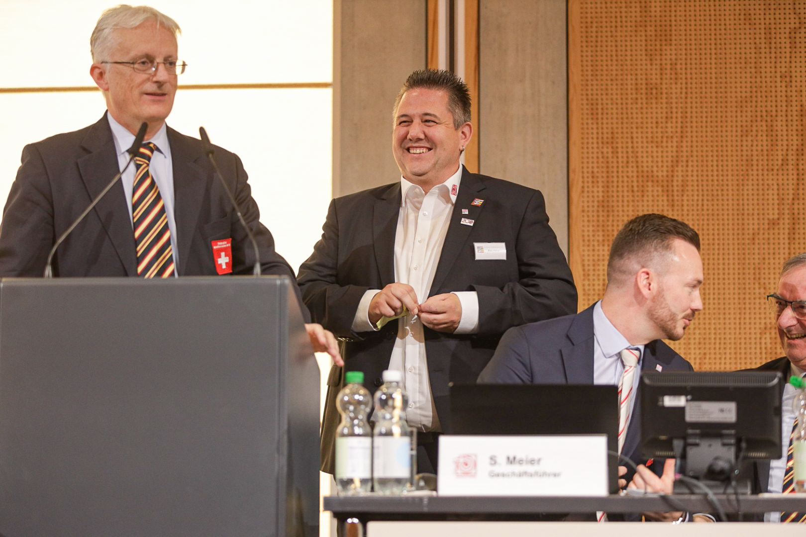 Reto Müller de Siselen a été élu à l'unanimité comme nouveau membre du Comité directeur de la FST par l'Assemblée. (Photo Chris Iseli)