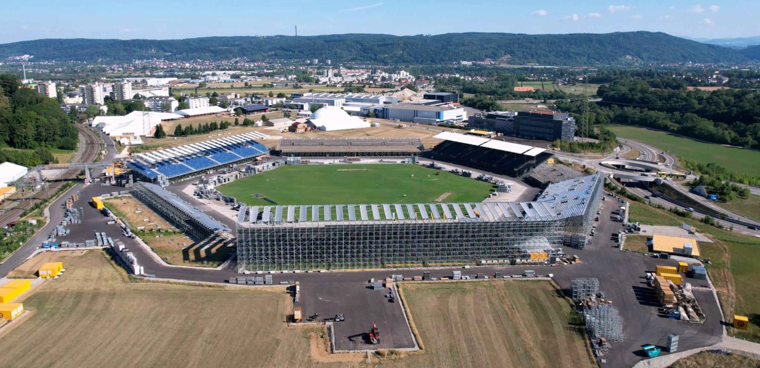 Blick auf die grosse Arena des ESAF in Pratteln. Foto: ESAF