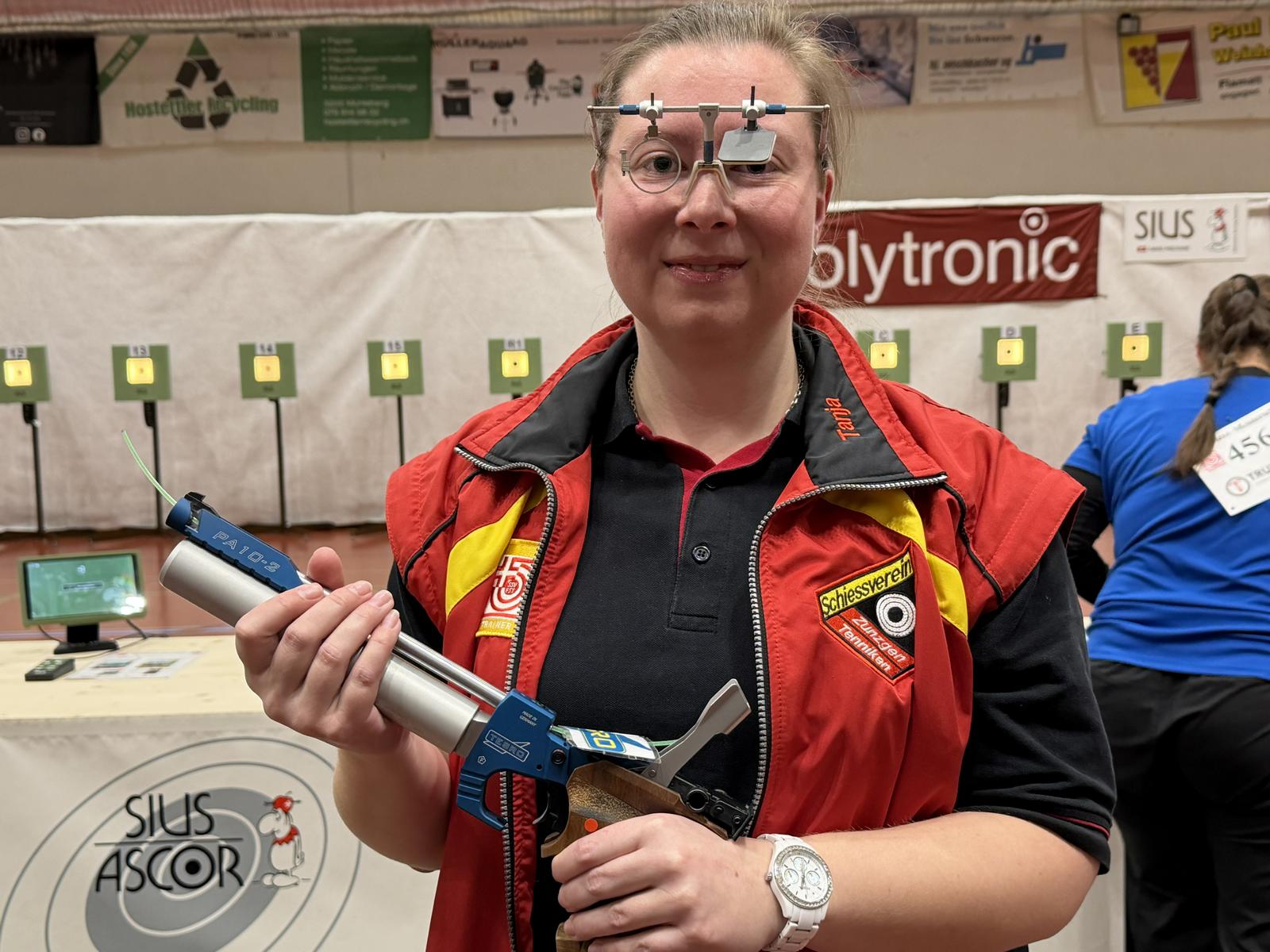 Tanja Spiess (BL) ist neue Schweizermeisterin mit der Luftpistole. 