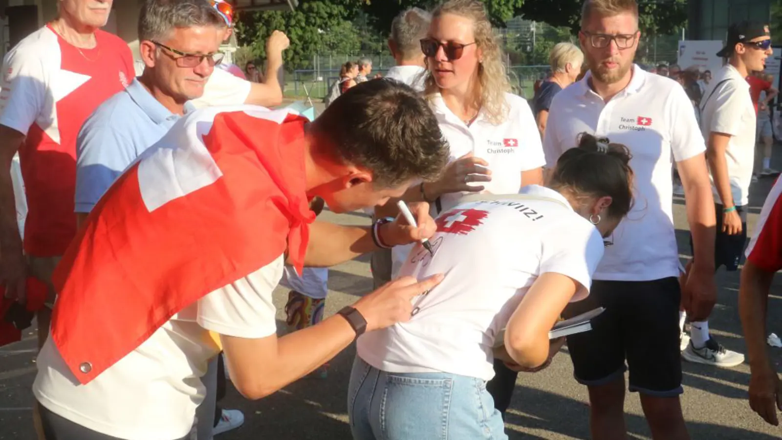Autogramm schreiben